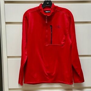 The North Face quarter zip red men's size M